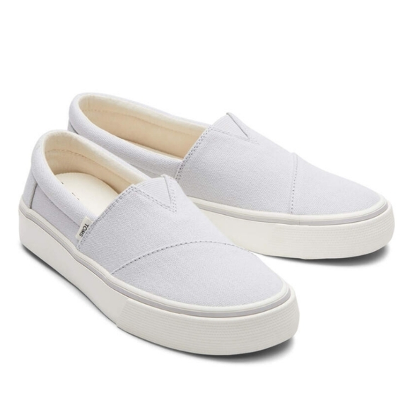 Toms Shoes - TOMS Alpargata Fenix Slip on Grey Washed Canvas Sneakers -7